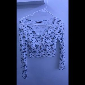 long sleeve crop top